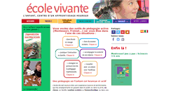 Desktop Screenshot of ecole-vivante.com